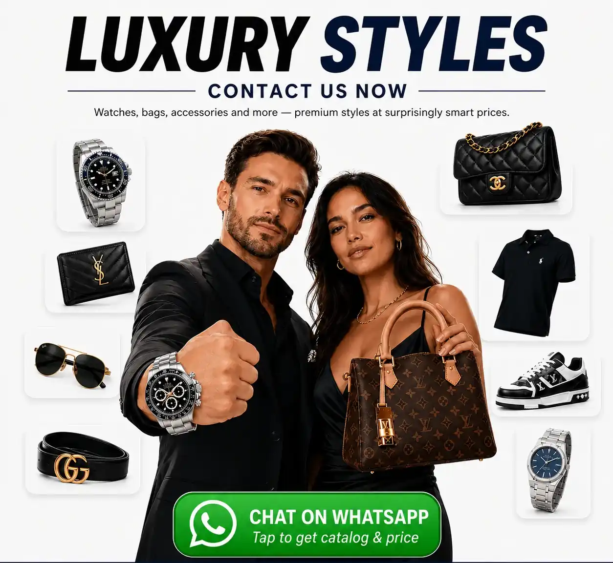 Luxury styles and premium accessories contact panel